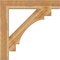 Ekena Millwork Merced Block Rough Sawn Bracket, Western Red Cedar, 6"W x 42"D x 42"H BKT06X42X42MRC05RWR - alternate 3